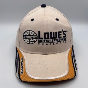 Lowe's Motor Speedway Charlotte Racing Cars USA Beige Collectible Hat